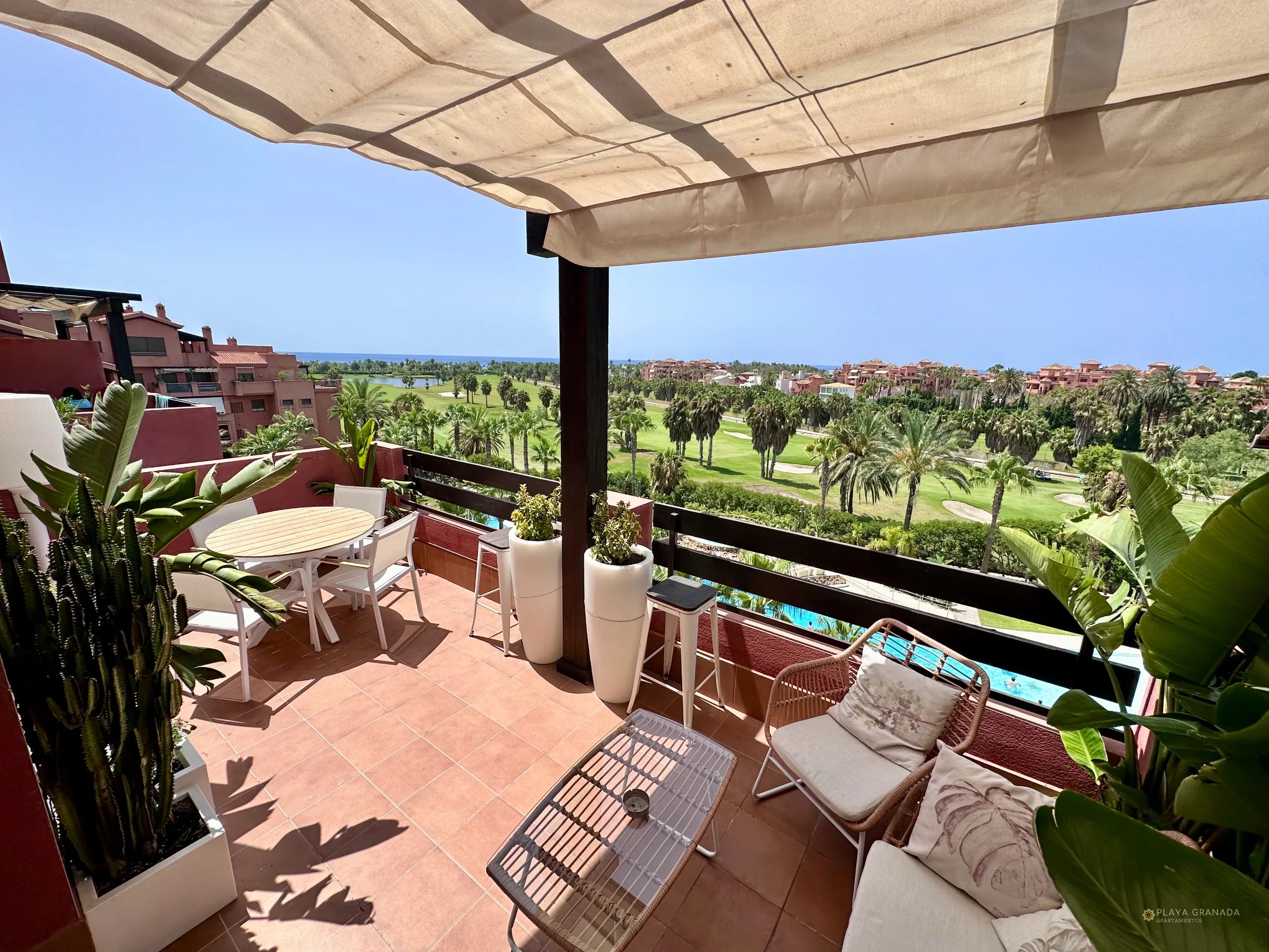 Moriscos II Ático E - Terraza con vistas al mar y campo de golf - Imagen 8